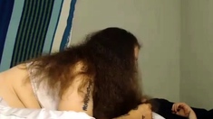 Super Thick Hairjob and Precum in Hair, Long Hair, Hair