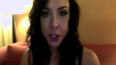 Hottest brunette solo webcam masturbation 2