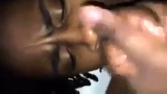 Black Amateur Takes Big Cock, Gets Facial