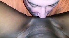 Daddy Loves Eating Black Pussy - Interracial Blowjob