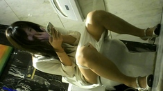 Amateur asian masturbates