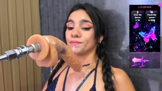 Amateur Brunette Slave Toyed