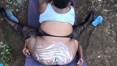 Fetish wam hoe ass rammed outdoors by big black cock
