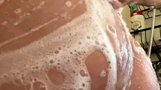 Amateur striptease and Solo masturbation