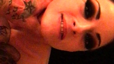 Perfect brunette teen gives a masterful POV blowjob