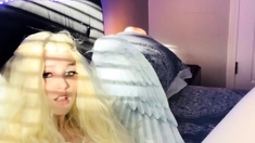 Stacked brunette goes solo toys and masturbation