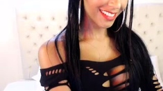 Hottest brunette solo webcam masturbation 2