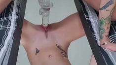 Awesome Amateur teen blonde toying pussy