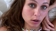 Pale amateur teen brunette Lynn Love