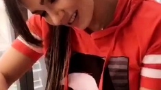 Amateur teen Blowjob with hardcore drilling