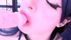 Jessy funny amateur teen brunette toying