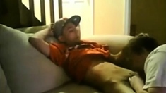 Daddy Gives Twink Thug His First BJ