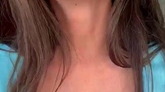 Cumshot amateur MILF suck and jerks dude in the bedroom