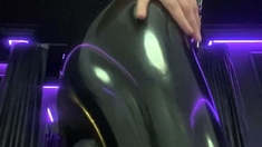 Amateur blondie solo anal masturbation