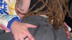 Real amateur brunette beauty public fuck