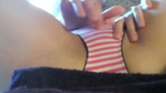 Fingering and Toying Orgasm - Solo Webcam Girl