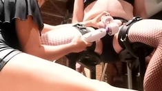 Amateur MILF oils up and toys her pussy