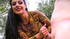 Outdoors Cock Slapping And Ruined Orgasms, Matriarch Ezada