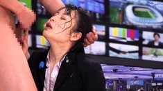 JAV Newscaster Cum Bukkake