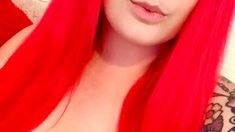 Hot Busty Webcam Babe Masturbate Solo