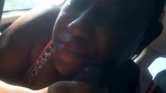 Ebony Amateur Mom's Facial