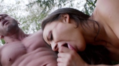 MARISKAX Cassie Del Isla ass fucked in the backyard
