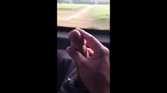 playing with big dick in bus