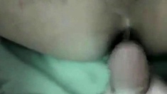 Amateur gay cum filled close-up