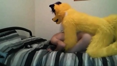 Skinny Twink Fucked By Mascot