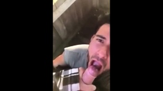 Cute cock sucker and cum eater
