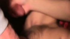 Handjob with cum on pussy