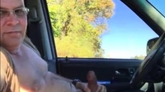 Daddy In The Car Play And Cum